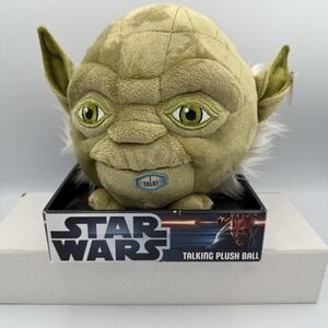 Star Wars Yoda Talking Head Plush ‎ Says 4 Phrases 9 Inches